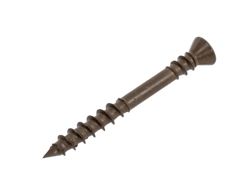 Саморез Гвозdeck/Гвоздэк Отделочный E-coating коричневый потайной 4.0*70 T15 Упаковка 200 шт